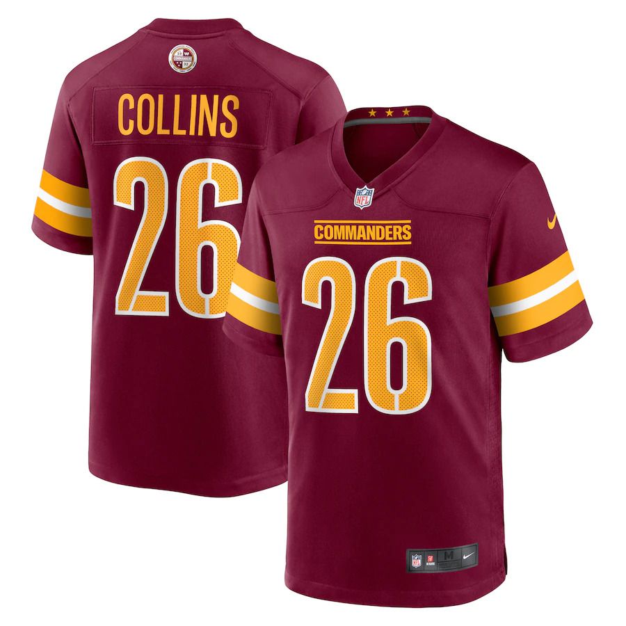 Men Washington Commanders #26 Landon Collins Nike Burgundy Game NFL Jersey